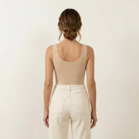 LARISA Scoop Neck Bodysuit | Supportive Shoulder Straps