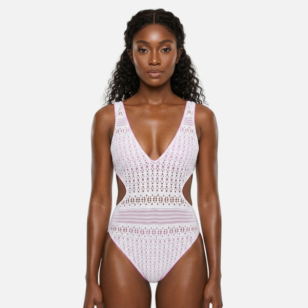 FLEUR LACE SWIM ONE PIECE